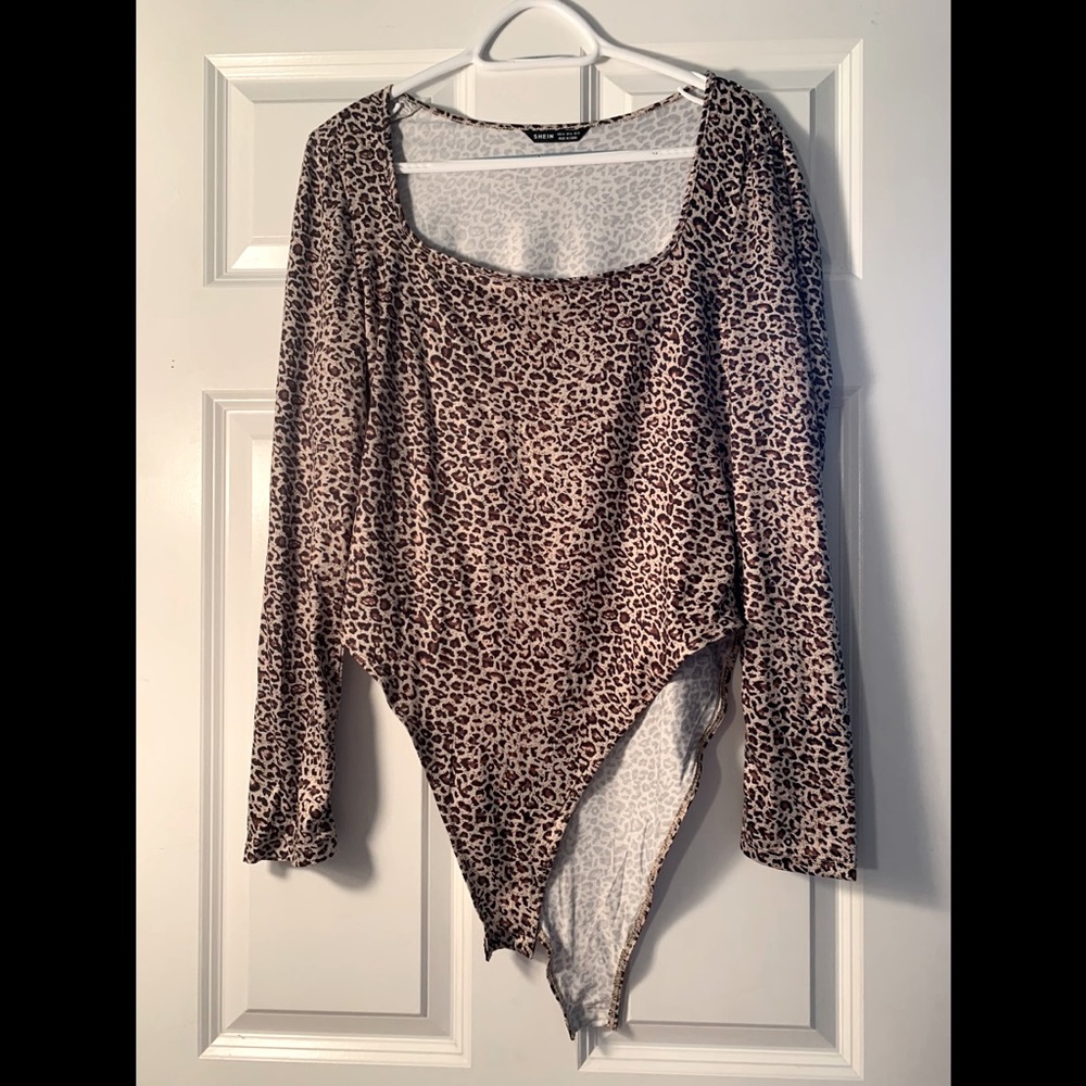 Cheetah print body suit